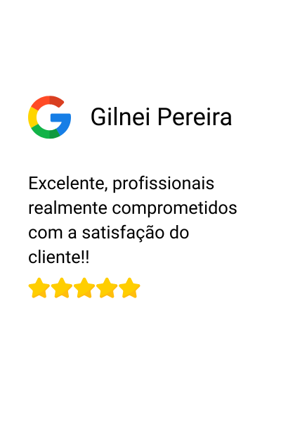 Foto do cliente Gilnei Pereira – avaliação Google AMG Locações