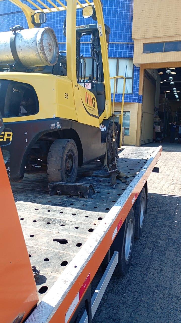 Empilhadeiras prontas para locação
